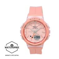 Casio Baby-G For Running Series Step Tracker Pastel Pink Resin Strap Watch BGS100-4A BGS-100-4A