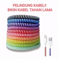 PREMIUM Pelindung Kabel Charger Kabel Headset Pelilit Kabel 1 Warna / 2 Warna / 3 Warna