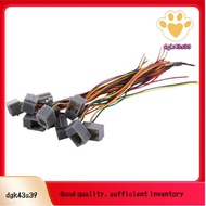 10 Pcs 616E 4P4C RJ9 Female Telephone Connector Adapter w 4 Wires 8cm