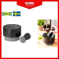 ÄDELSTEN by Ikea Pestle and mortar marble Made of hard marble Antan dan lesung marmar hitam