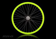 【鐵馬假期】螢光黃粉體烤漆 培林輪組 前650C 後700C FIXED GEAR PISTA 單速車 場地車.自行車.腳踏車