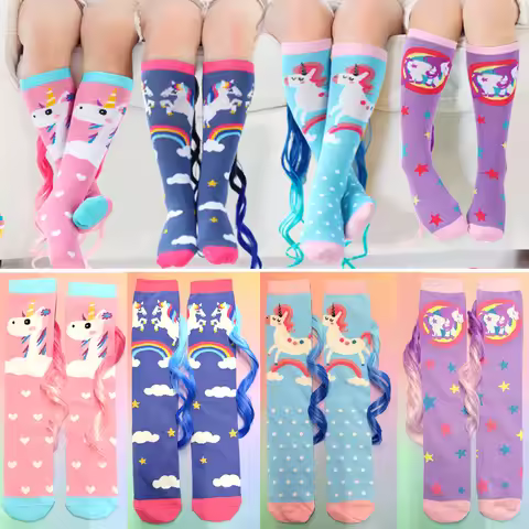 1 Pair Women Girl Crazy Sock Unicorn Socks Cute Animal Crazy Novelty Unicorn Socks High Unicorn Sock