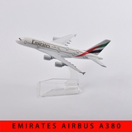 JASON TUTU 1:400 Diecast Metal Planes United Arab Emirates Airline airbus A380 Aircraft Model Planel