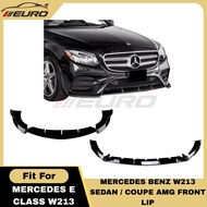 Mercedes Benz E Class W213 Sedan / Coupe AMG E250 E300 E350e Front Lip Bodykit Gloss Black