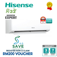 Seda Nur Petra (3+7 Years Warranty) Hisense Air Conditioner Inverter 1.0HP AI10KAGS1 / 1.5HP AI13KAG