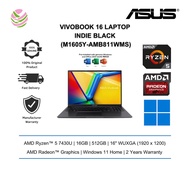 Asus Vivobook 16 M1605Y-AMB811WMS 16'' WUXGA Laptop Indie Black ( Ryzen 5 7430U, 16GB, 512GB SSD, AT