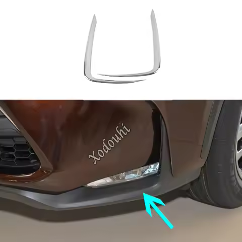 ABS Chrome Front Fog Light Lamp Eyebrow Trim For Lexus NX 200 200t 300h 2015 2016 2017 2018 2019 202