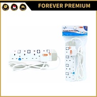(FOREVER PREMIUM) Portable Socket Outlet 4 Ways or 3 Ways 3 Meter With Singapore Safety Mark