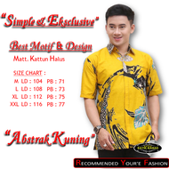 BAJU BATIK PRIA KEMEJA BATIK REMAJA COWOK KEKINIAN BATIK PREMIUM PEKALONGAN MURAH DAN MEWAH MOTIF ABSTRAK KUNING LENGAN PANJANG/PENDEK ADEM MOTIF TERBARU NEW MODERN SERAGAM PESTA RESEPSI KANTOR DINAS EXCLUSIVE KEREN DAN TRENDY BATIK MAMAS DP K01