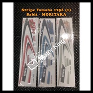 Stripe Sticker Cover Set Yamaha 125Z (1) Original MORITAKA  BLUE BIRU Silver Merah SABIT Y125 Y125Z 