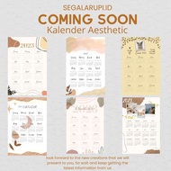 Kalender Aestetic 2023 / Kalender Aestetik Custom / Kalender Custom