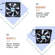 14025DC cooling fan dual connector in series12v High-speed, high-airflow industrial silent fan for c