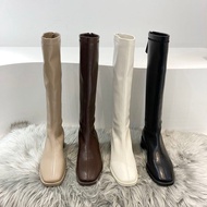 Long Boots 2026 Mid-heel Boots Women's Cycling Boots Knee-length Boots Red Boots Boots 8.28
