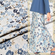 Premium Soft Brocade Fabric with Floral Pattern / Kain Brocade Lembut Meter / Baju Kurung Baju Kebaya