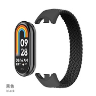 สายนาฬิกาข้อมือเดี่ยวแบบถักสำหรับ Xiaomi Mi 8อุปกรณ์สายรัดสายไนลอนยืดหยุ่นได้เปลี่ยนสายรัดข้อมือสำหรับ Miband 8 NFC