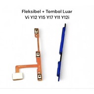 TOMBOL 1 Set Flexible + External On Off Volume Button Vivo Y11 Y12 Y12i Y15 Y17 2019 Flexible + On-O