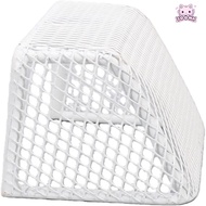 SOONA Aquarium Soccer Goal, Stainless Steel Frame White Mini Soccer Goal,  11*6.5*6cm Miniature Socc