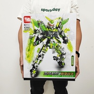 Mindi Small Particle Plug-In Mobile Suit Model Toy Video Game City Training Institution Points Excha