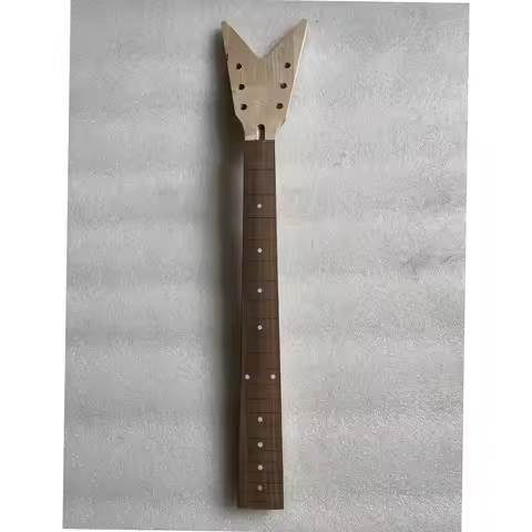 1 Pcs Stock Special Shape Maple Fretless Guitar Neck Unfinished Rosewood Fretboard Electric Guitar 3