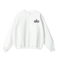 ALO brand imported sweater in simple premium white - men's crewneck top stylishWanita