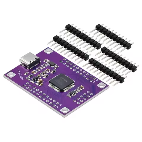 FT4232 Four-channel TYPE-C to Serial Port UART/SPI/I2C/JTAG/RS232 /RS485/RS422 Module 4 Channel FT42