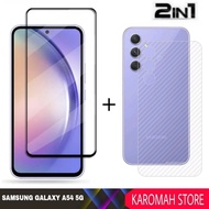 2 INC PACKAGE 1 TEMPERED GLASS SAMSUNG A54 5G SUPER QUALITY BLACK LIST - SAMSUNG A54 5G