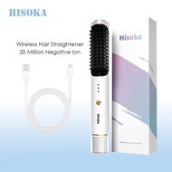 【With Bag】Hisoka Wireless Hair Straightener Hair Flat Iron Cordless Hair Straightener Brush WS7