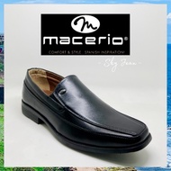 MACERIO KASUT FORMAL PU HITAM(M30204)