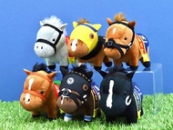 放 日本賽馬公仔 (12cm/19cm細馬/珍寶馬) 全新正版有吊牌 出自namco/冒險樂園/日本Taito/Round 1  SK Japan Thoroughbred Collection 日本