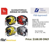 MT Avenue SV (KRPA) | Motorcycle Helmet | PSB Approved