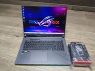 asus rog 18吋 i9-14900hx 32g ddr5 5600ram 2tb ssd.nvidia rtx4070.附rog mouse.rog 背包