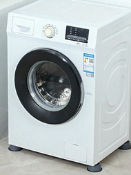 4 件洗衣機底座,帶萬向輪,用於前置式烘乾機和冰箱的可移動儲物架,可調節高度電器底座