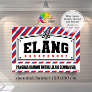 Spanduk Banner Pangkas Rambut Barbershop