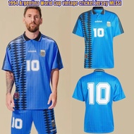 1994 Argentina World Cup Retro Cricket Jersey MESSI