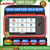 Launch X431 CRP123I V2.0 Obd2 เครื่องสแกนเนอร์ 2025 คันเร่งใหม่ล่าสุด Relearn เครื่องมือวินิจฉัยรถยน