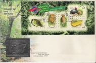 FDC setem Malaysia Royal Selangor Pewter Stamp first day cover 1997 Protected Wildlife Arowana