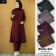 Setelan Celana Muslimah Terbaru Grosir Solo Wilda//Wilma Set by Mumu Fashion Solo