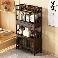 Side Cabinet Storage Tea Cabinet Elegant Office Tea Set Storage Rack Tea Table Tea Storage Home Tea 