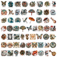 60 Sheets Chinese Style Flower Graffiti Stickers Anime Stickers-T5712