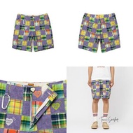 Human made 紫色格仔短褲