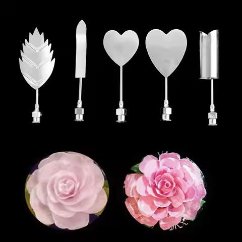 3d Jelly Flower Cake Jello Gelatin Art Tool 5pc All Needles Cake Decorating Mold Needle Nozzle Tools