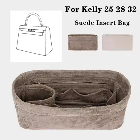 Double Sided Flannel Fabric Ultra Lightweight Insert Bag Linner For Hermes Kelly 25 28 32 Handbag Sp