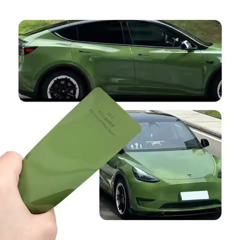 Hot Sale PVC Car Color-Changing Film Crystal Moss Green High Visibility Automotive Film