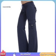 RR Pants Strong Elastic Buttons Sweatpants Strong Elastic Yoga Pants for Sports