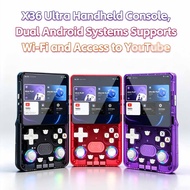 Retro X36 Ultra Handheld Game Console 4.2-inch 720*720 IPS Screen, Dual Android System Portable Game