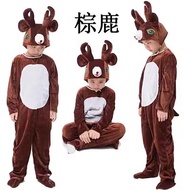 New Year's Day Children's Small Animal Costume Deer Performance Costume Toddler Adult Deer Reindeer 
