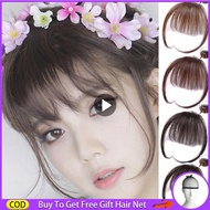 MURAH Poni Palsu Korea,wig Rambut Wanita Asli, Rambut Asli, Tipis, Rap