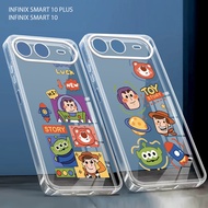 Softcase hp for Infinix Smart 10 plus Latest 2025 Clear Glossy Cartoon Phone Case - YM13