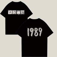 Regular 1989 (Taylor's Version) Charcoal Photo T-Shirt Short Sleeve Cotton
