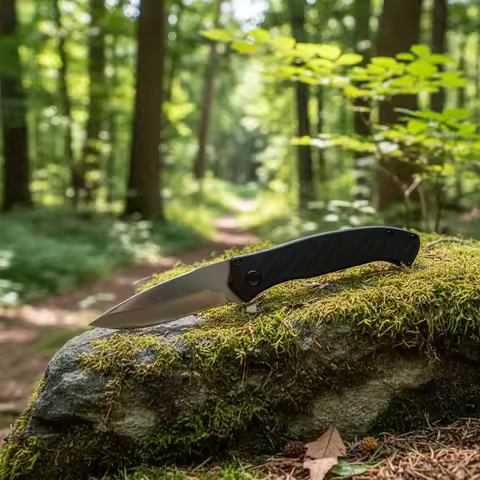 BK 838 EDC Folding Knife 9CR13MOV Blade Carbon Fiber Handle Multi Functional Jungle Exploration Surv